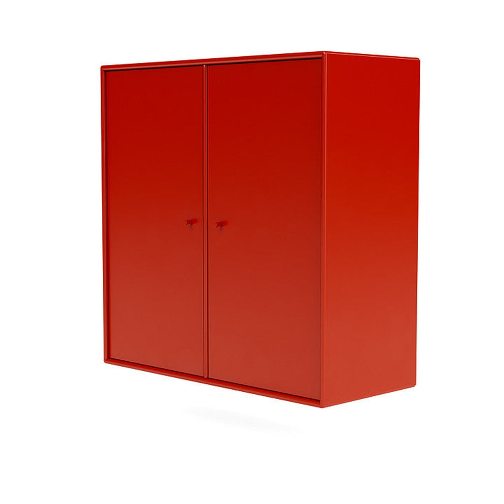 Montana Cover Cabinet met ophangrail, Rosehip Red