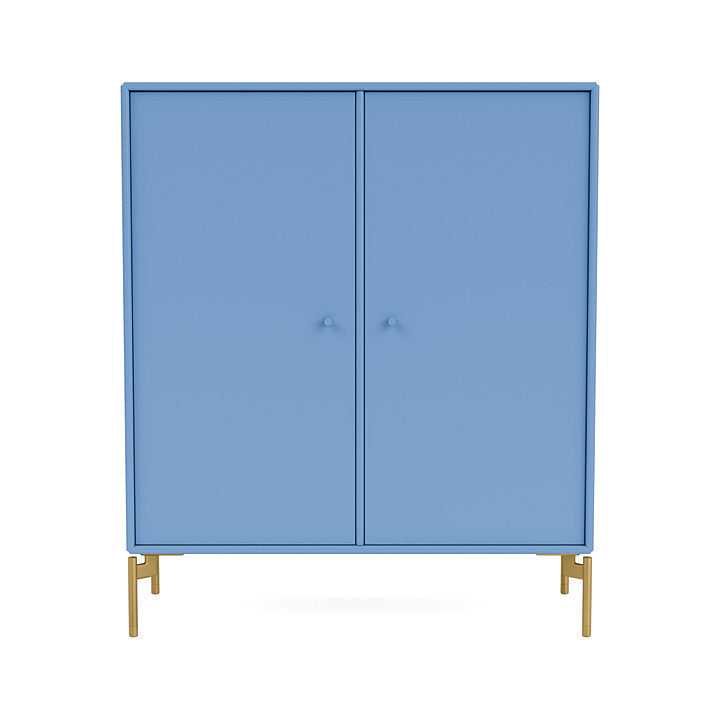 Montana Cover Cabinet met benen, Azure Blue/Brass