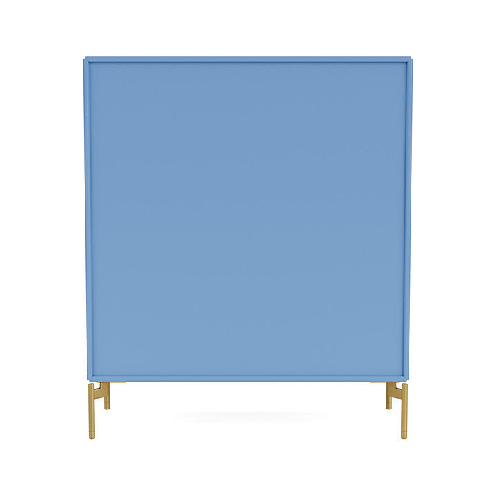 Montana Cover Cabinet met benen, Azure Blue/Brass