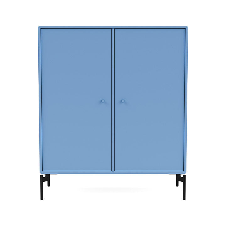 Montana Cover Cabinet met benen, Azure Blue/Black