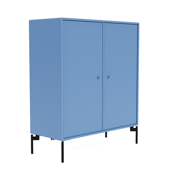 Montana Cover Cabinet met benen, Azure Blue/Black