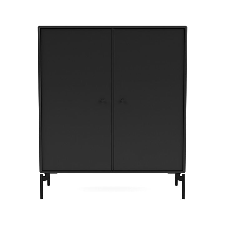 Montana Cover Cabinet met benen, zwart/zwart
