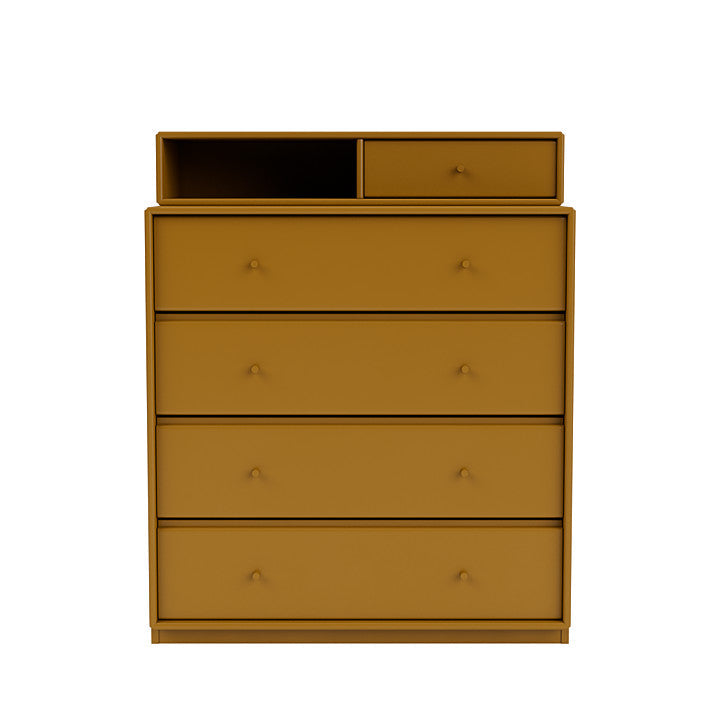 Montana Keep Chest Of Drawers With 3 Cm Plinth, Amber Yellow