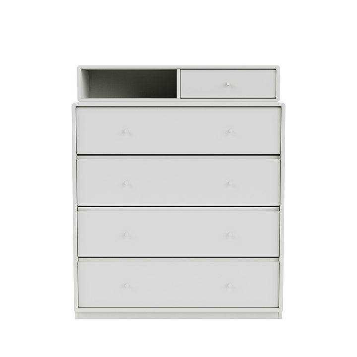 Montana Keep Chest Of Drawers With 3 Cm Plinth, Nordic White