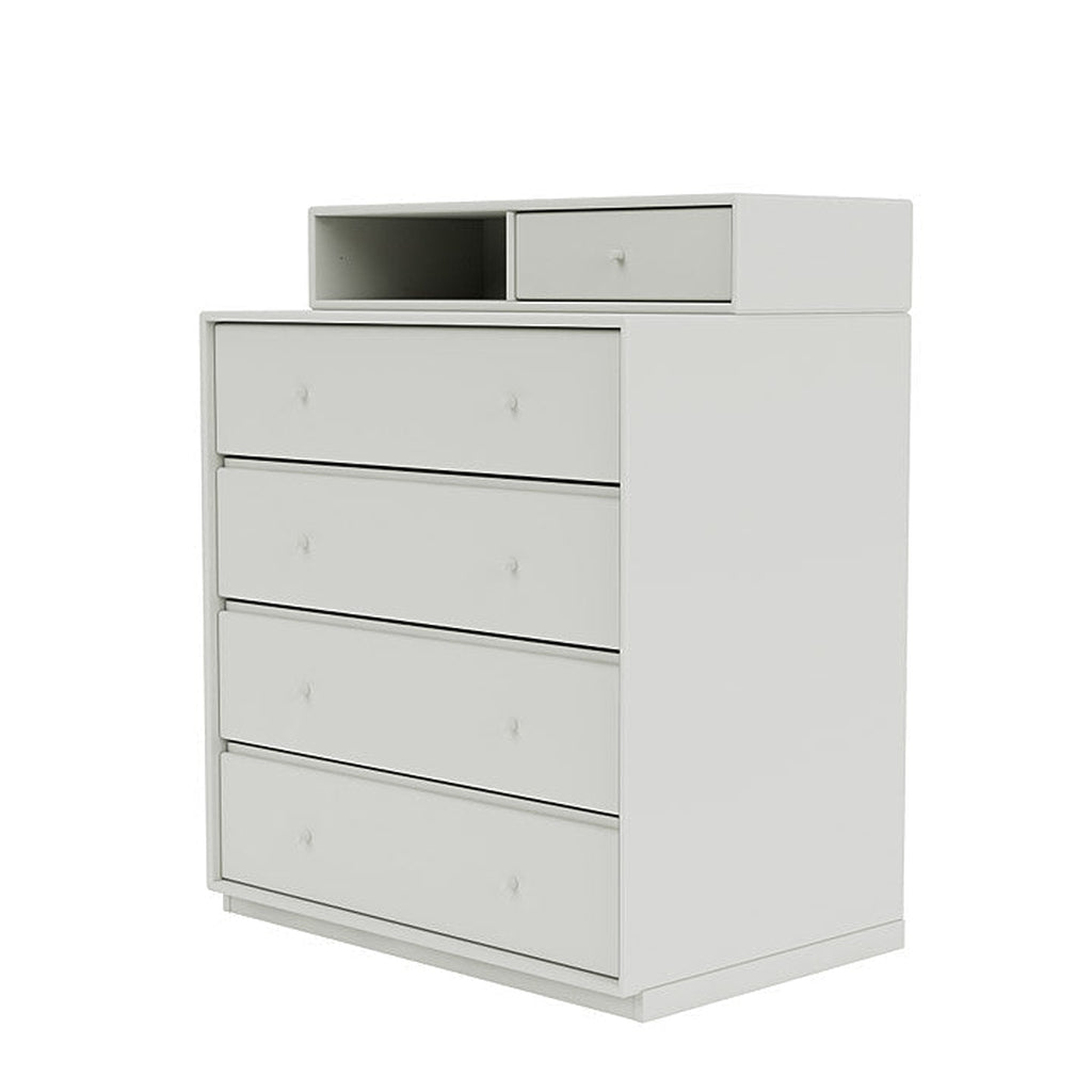 Montana Keep Chest Of Drawers With 3 Cm Plinth, Nordic White
