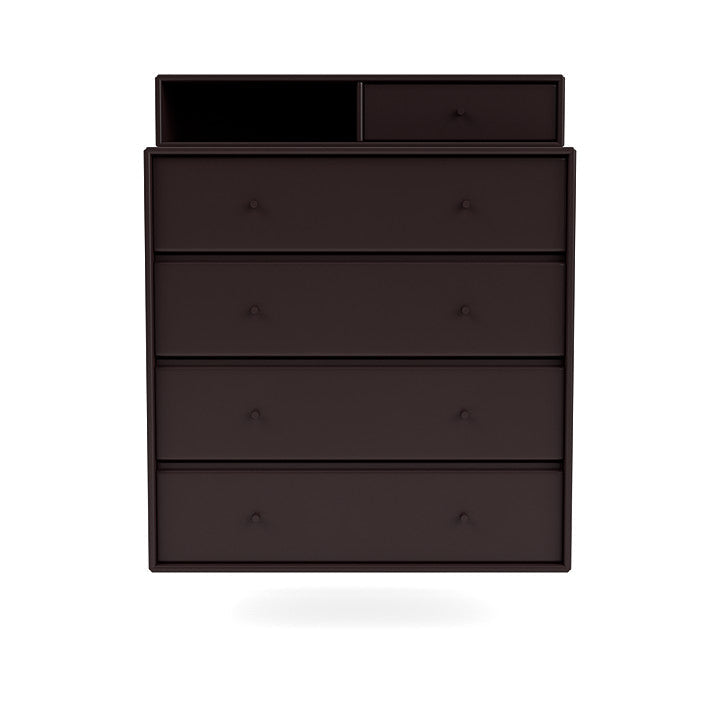 Montana Keep Chest Of Drawers With Suspension Rail, Balsamic Brown