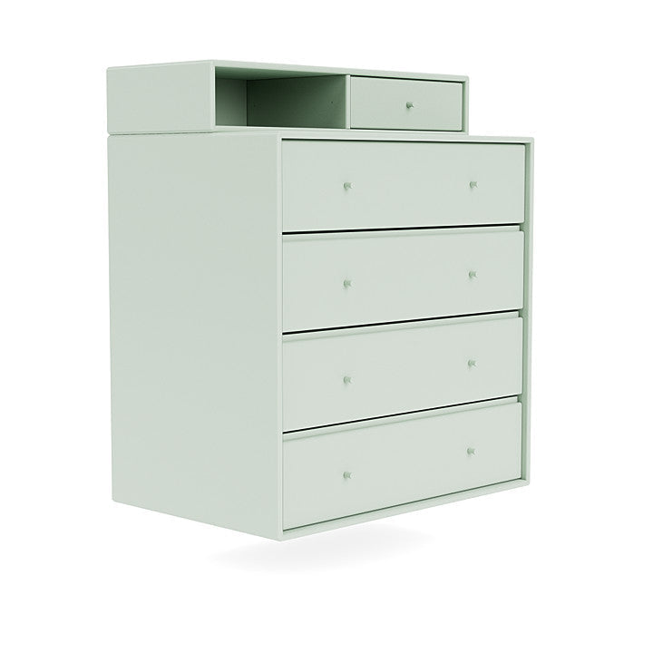 Montana Keep Chest Of Drawers With Suspension Rail, Mist