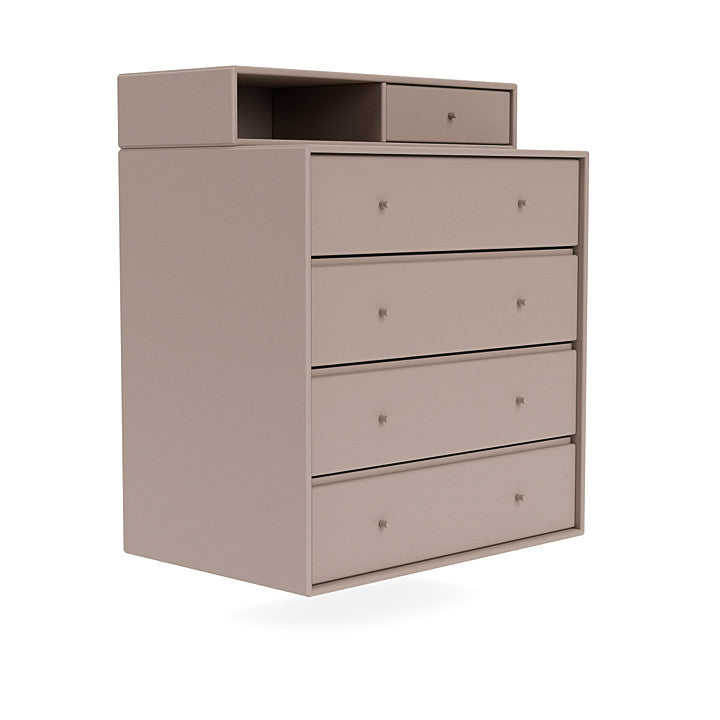 Montana Keep Chest Of Drawers With Suspension Rail, Mushroom Brown
