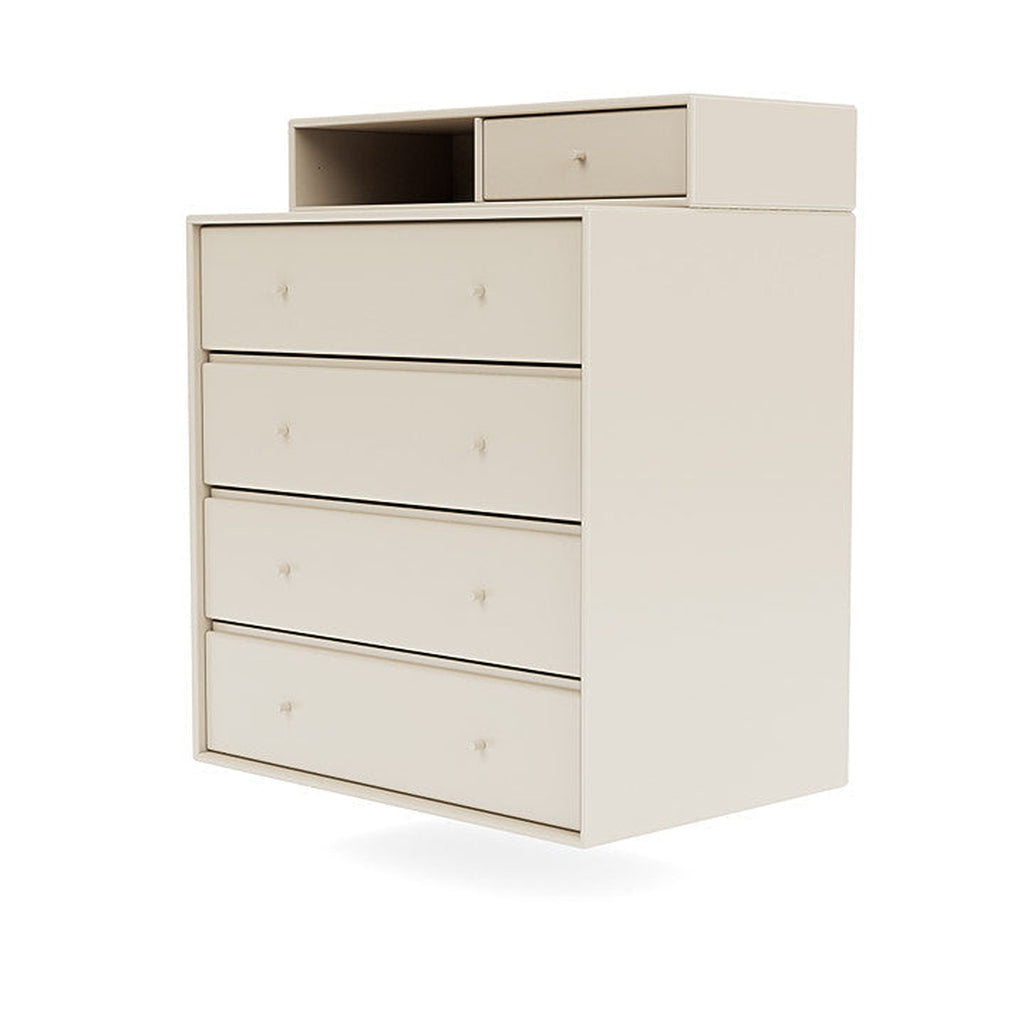 Montana Keep Chest Of Drawers With Suspension Rail, Oat