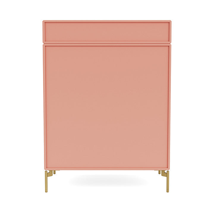 Montana Keep Chest Of Drawers With Legs, Rhubarb/Brass