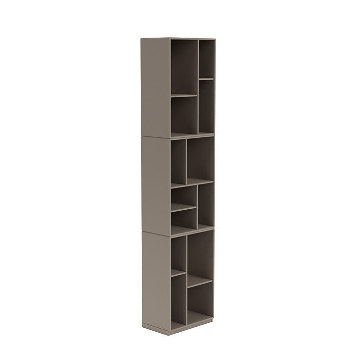 Montana Loom High Bookcase With 3 Cm Plinth, Truffle Grey