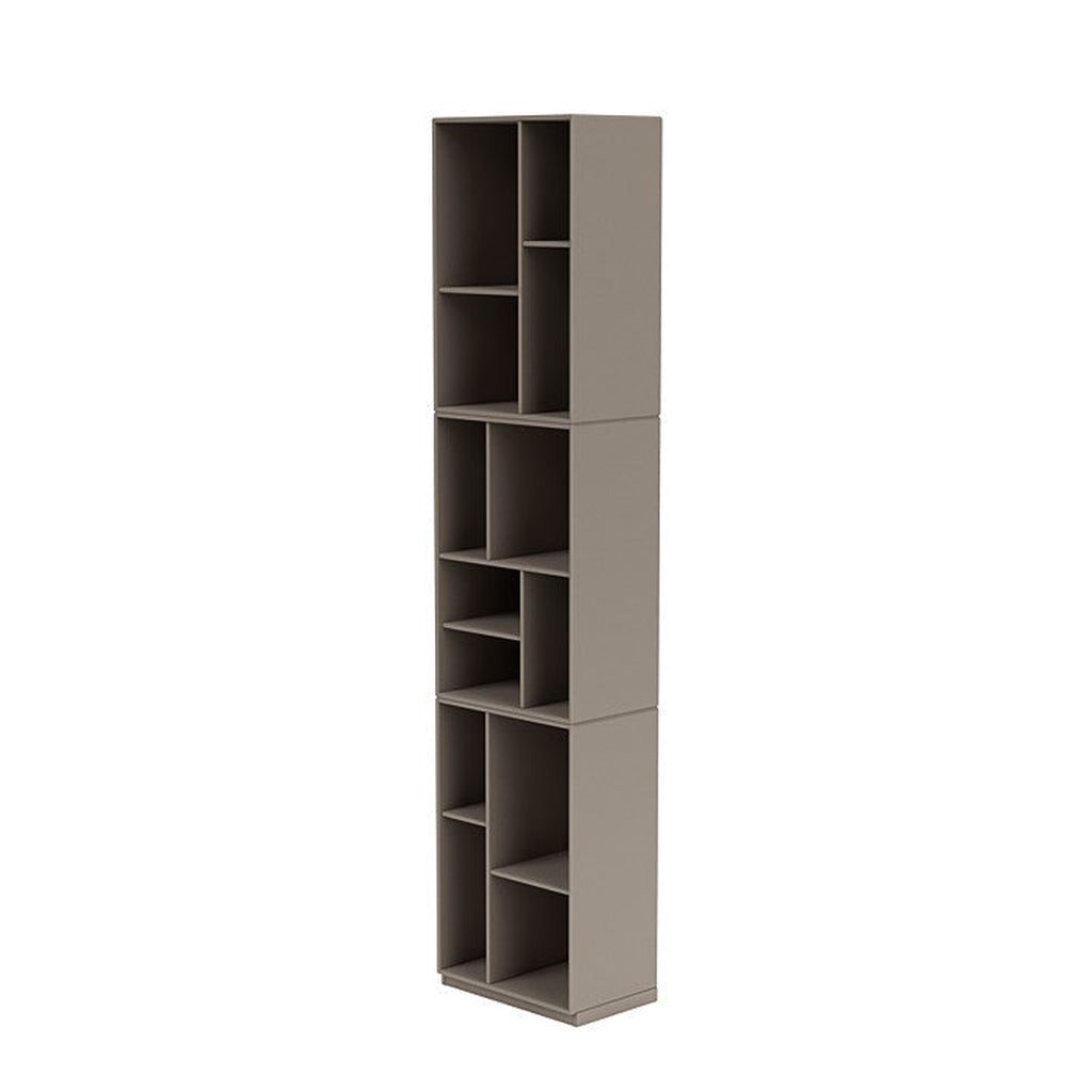 Montana Loom High Bookcase With 3 Cm Plinth, Truffle Grey
