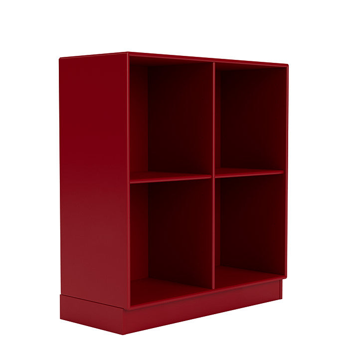 Montana Show boekenkast met 7 cm plint, bieten rood