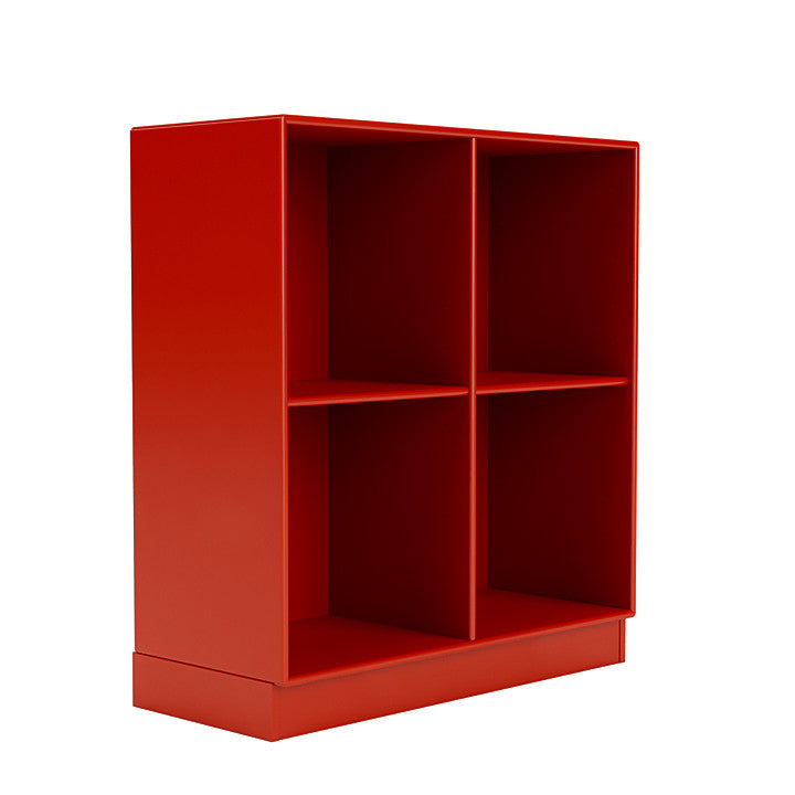 Montana Show boekenkast met 7 cm plint, rosehip rood