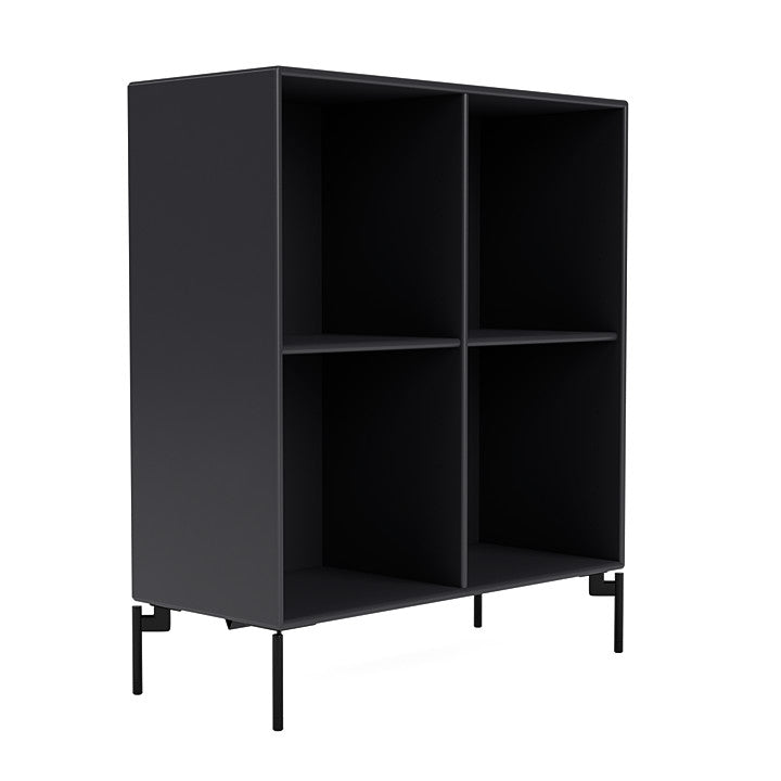 Montana Show Bookcase With Legs, Anthracite/Black
