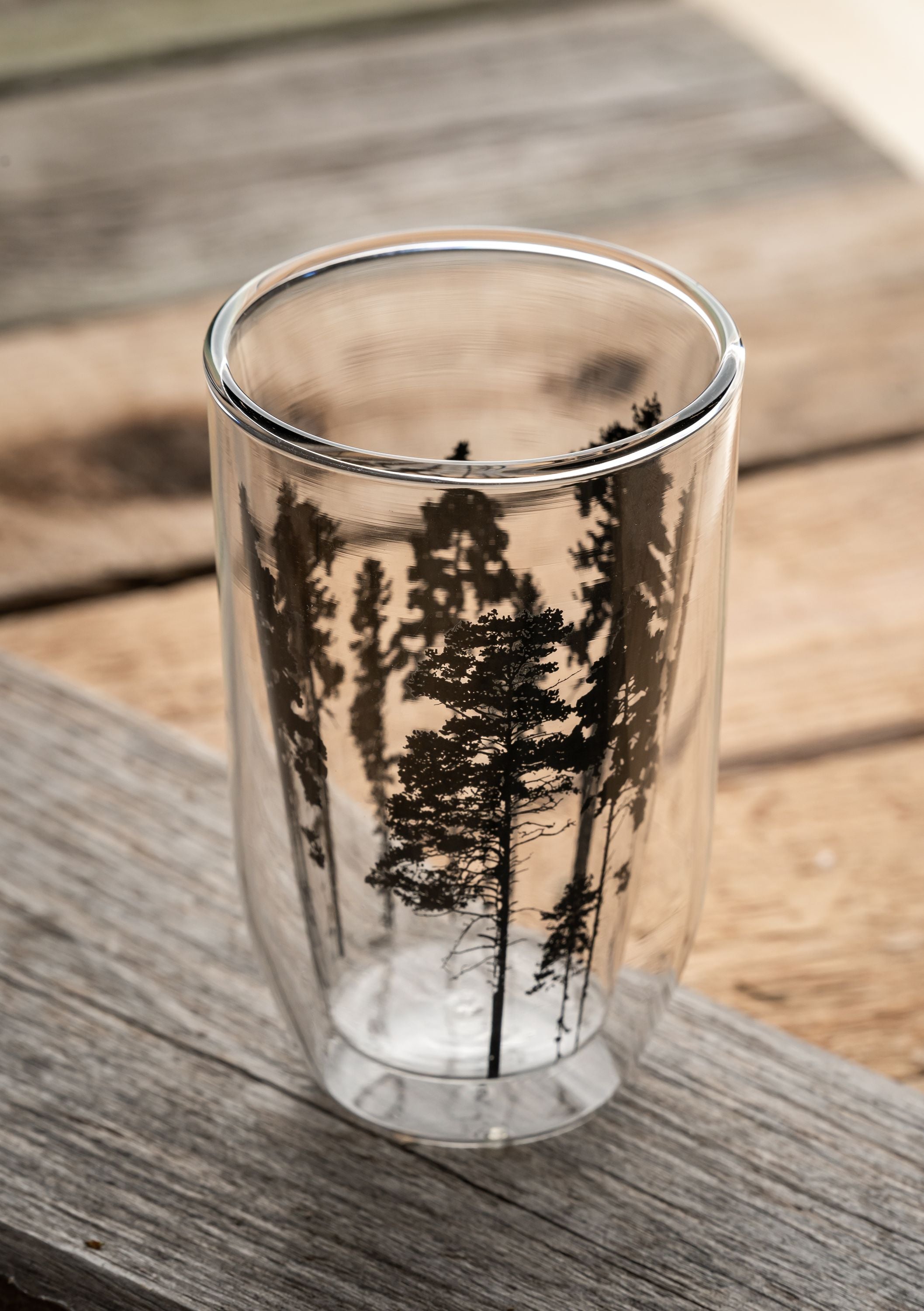 Muurla Glas für heiße Getränke Der Wald