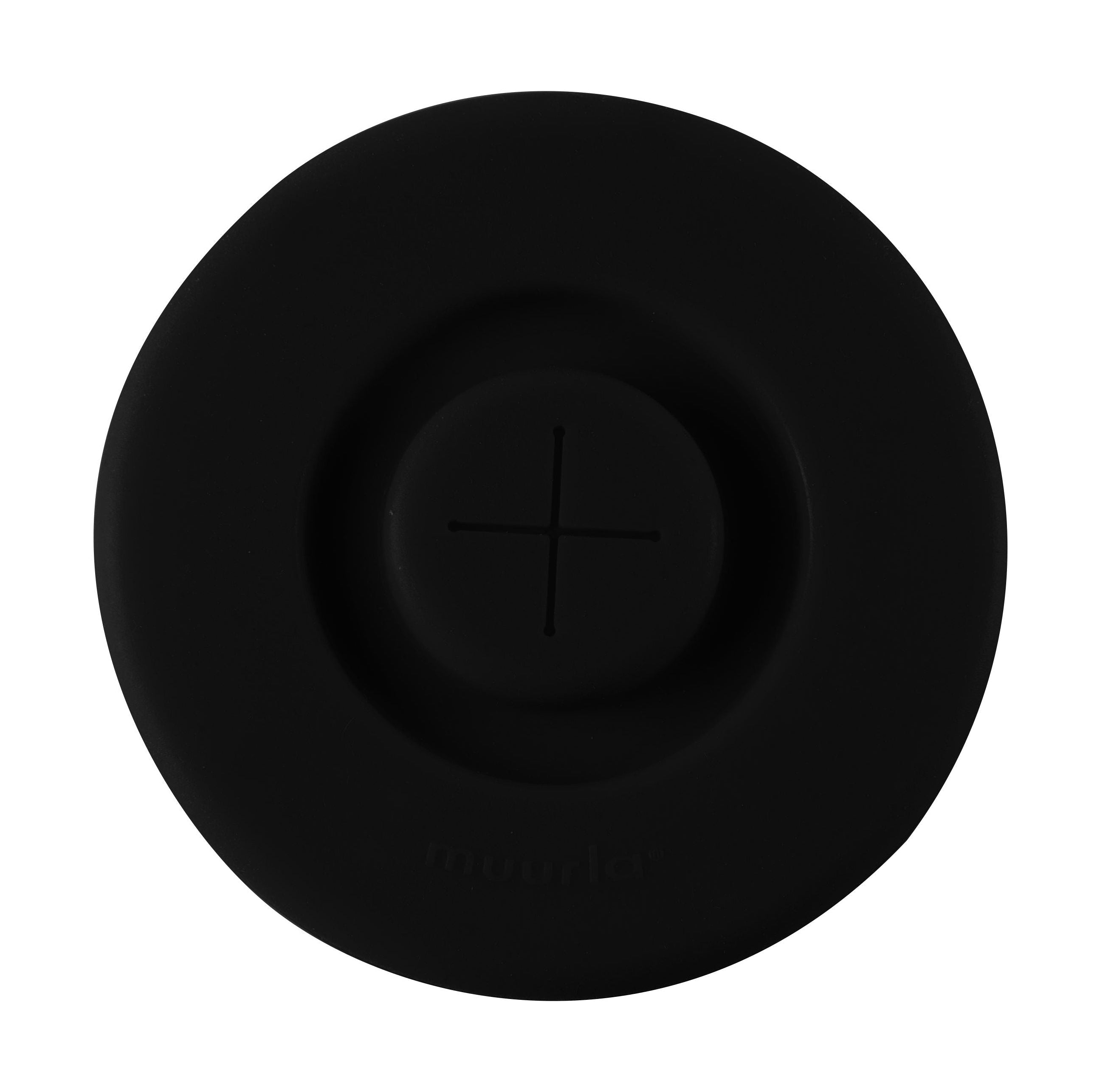 Muurla Silicon Nehmen Sie einen Way Silicon Deckel mit Loch für einen Strohhalm, schwarz