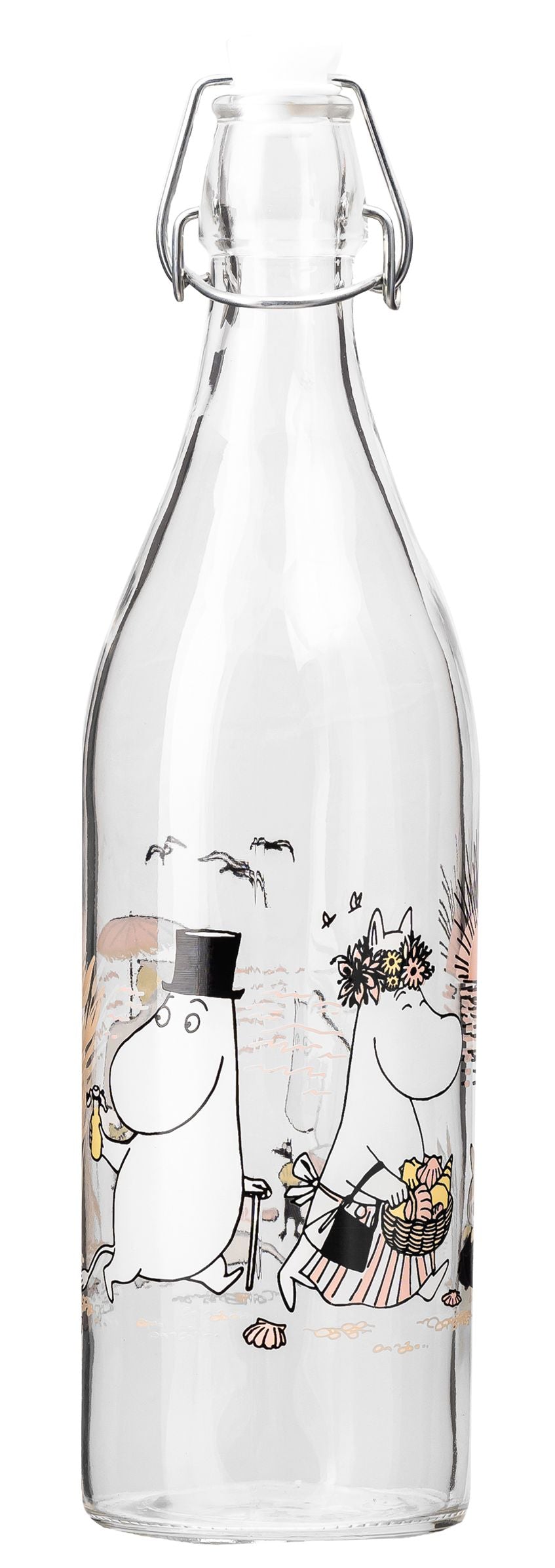 Muurla Moomin Glasflasche, der Strand