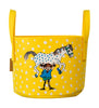 Muurla Pippi Longstocking Storage Basket, Pippi und das Pferd, Gelb