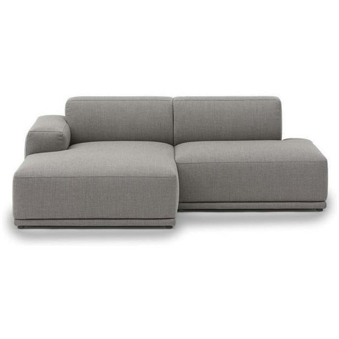 Muuto Connect Soft Modular 2-Sitzer Sofa Konfiguration 3, Grau (Re Wool 128)