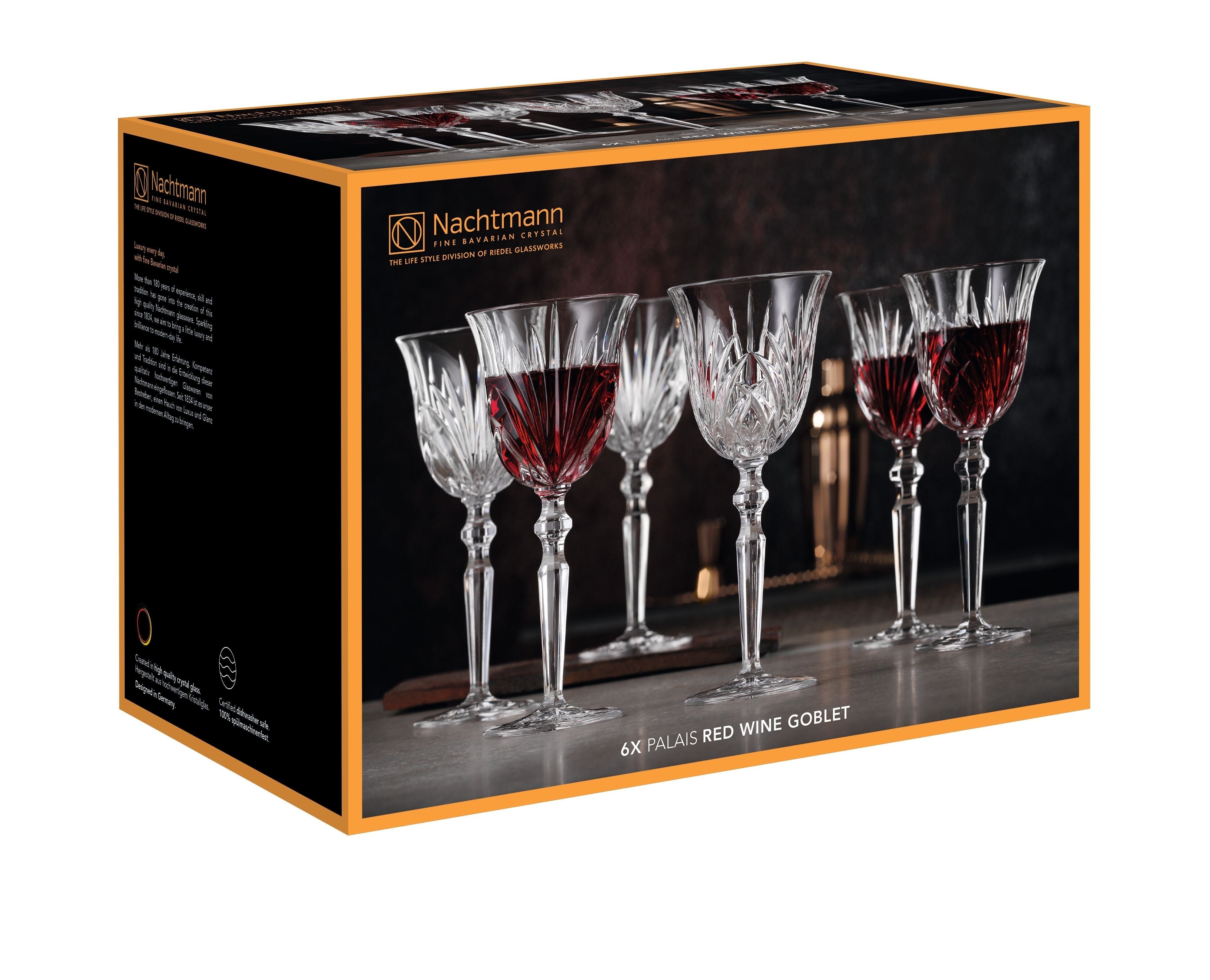 Nachtmann Palais Red Wine Goblet 230 Ml, 6 Pieces