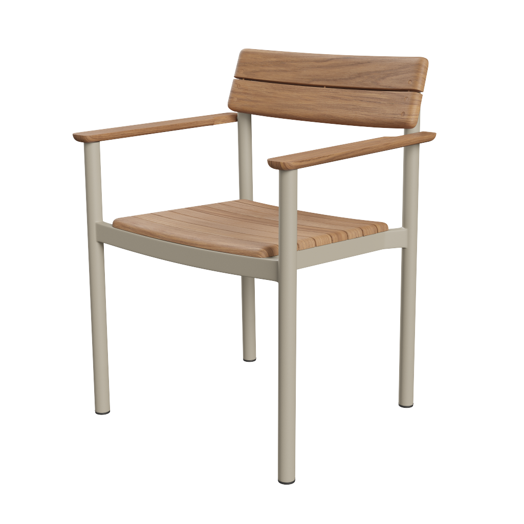 Fritz Hansen Pelagus Outdoor Armchair, Light Ivory