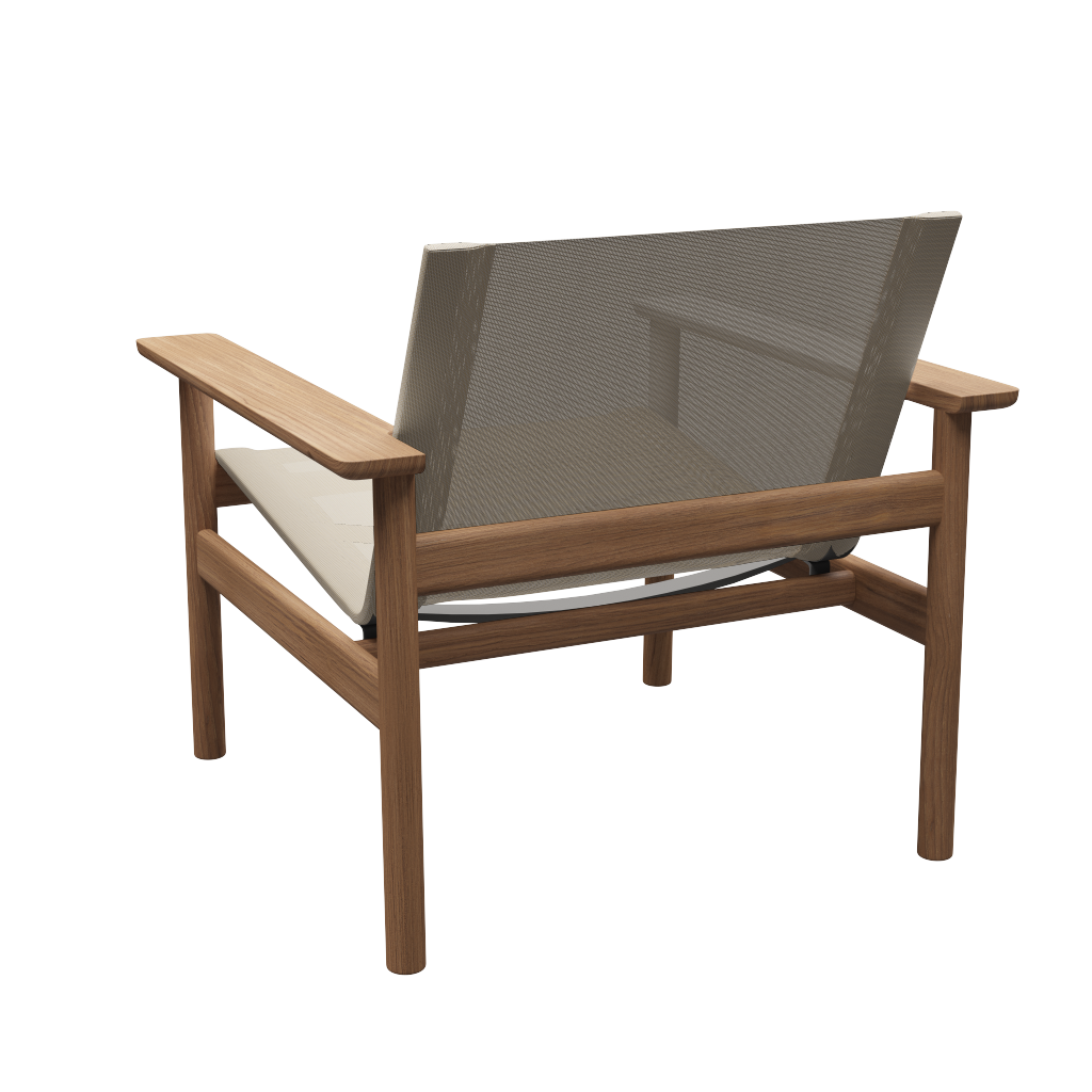 Fritz Hansen Pelagus Outdoor Lounge Chair Teak/Sand