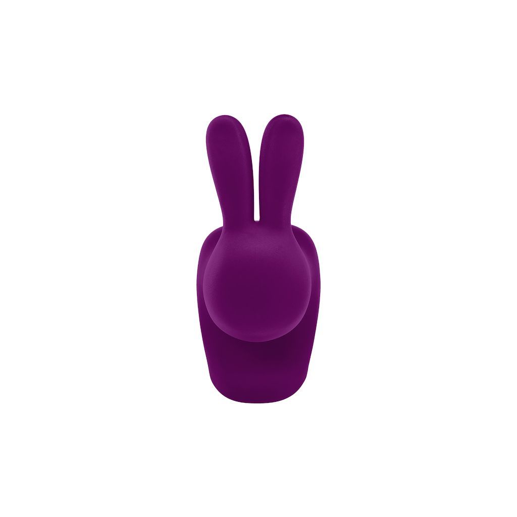 Qeeboo Baby Bunny Chair Velvet Finish, Purple