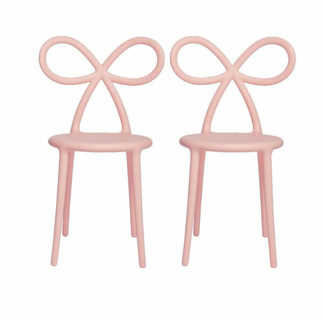Qeeboo Ribbon Chair By Nika Zupanc Set Of 2, Pink