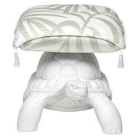 Qeeboo Turtle Carry Puff, White