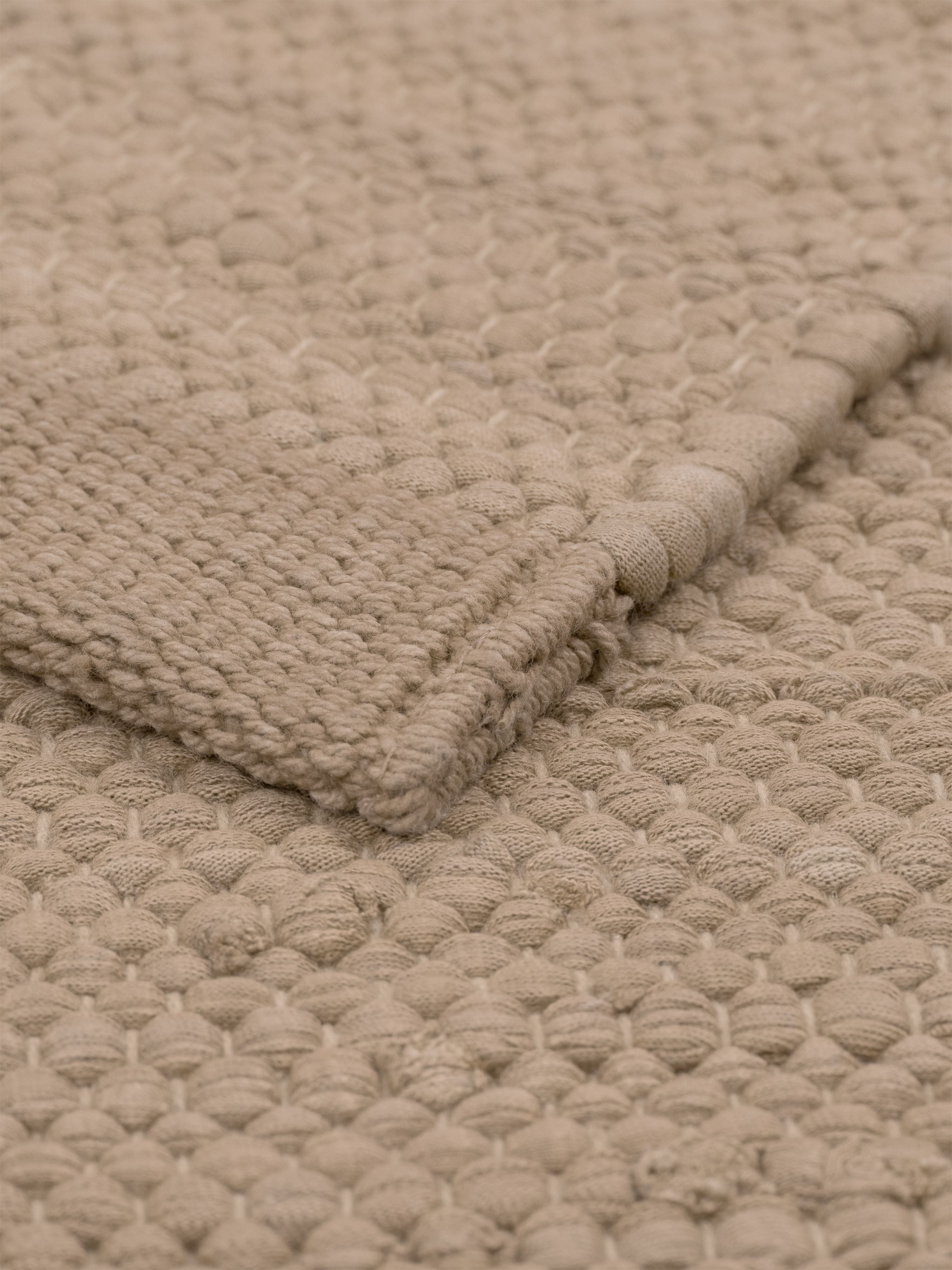 Rug Solid Katoenen tapijt 75 x 200 cm, nougat