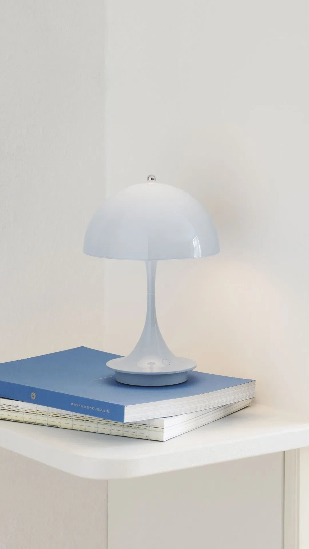 Louis Poulsen Panthella 160 Portable Table Lamp, Pale Blue