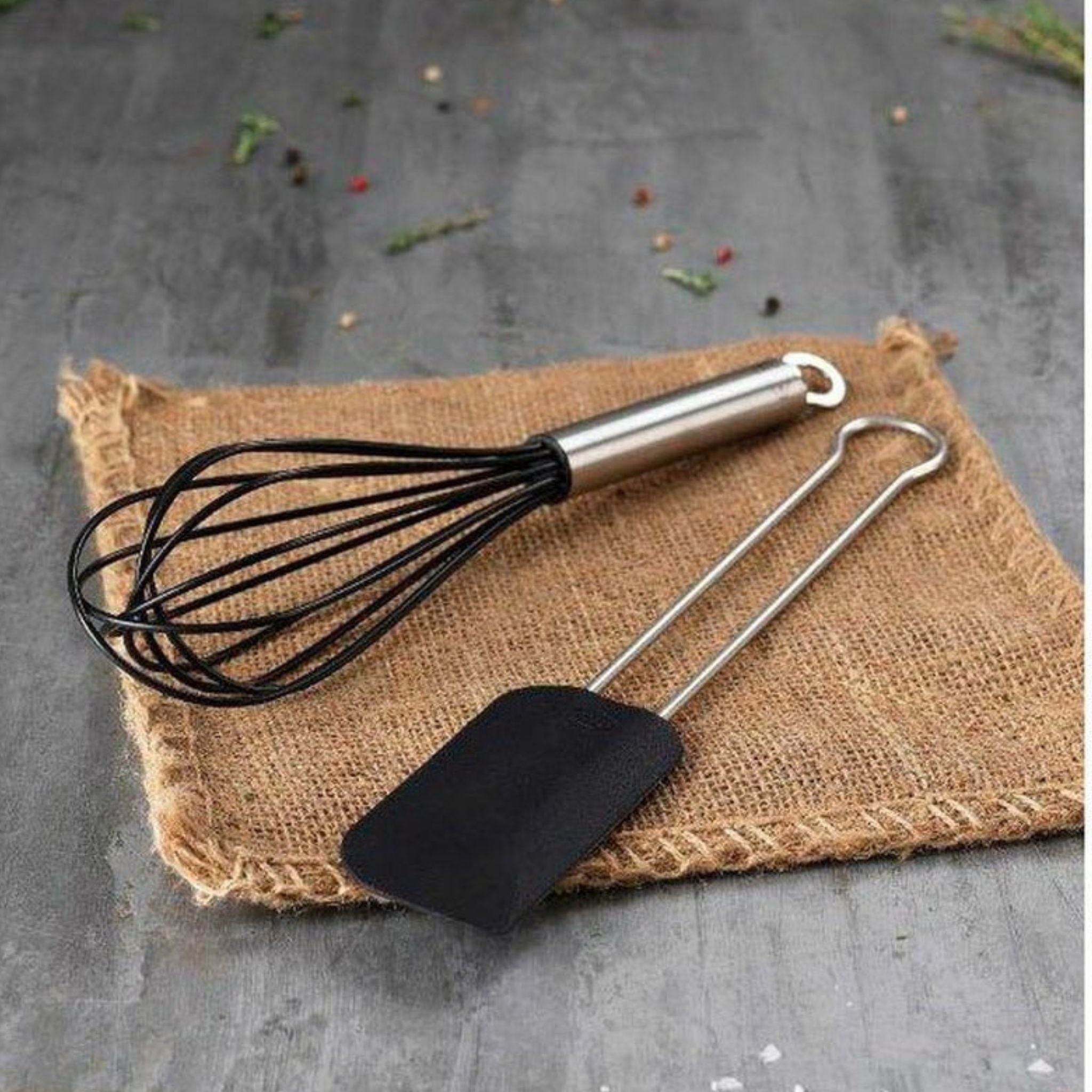 Rösle Spatula/Dough Scraper 26 X 5 Cm, Steel / Black