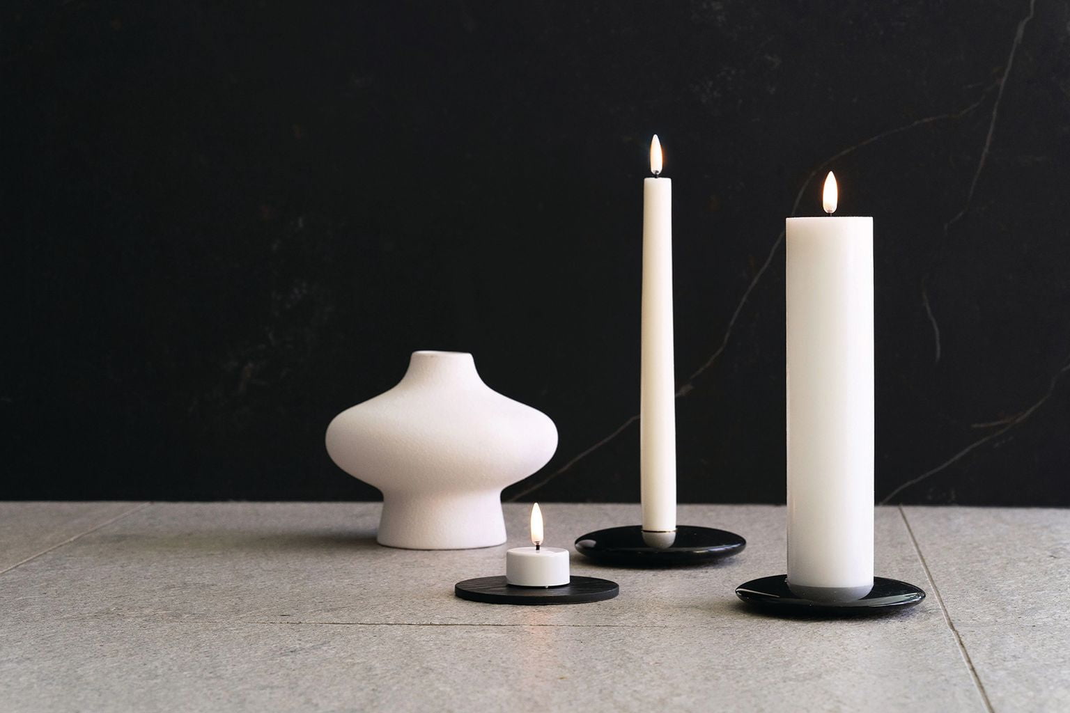 Uyuni Lighting Chamber Candle Holder ø 11,6 Cm, Grey