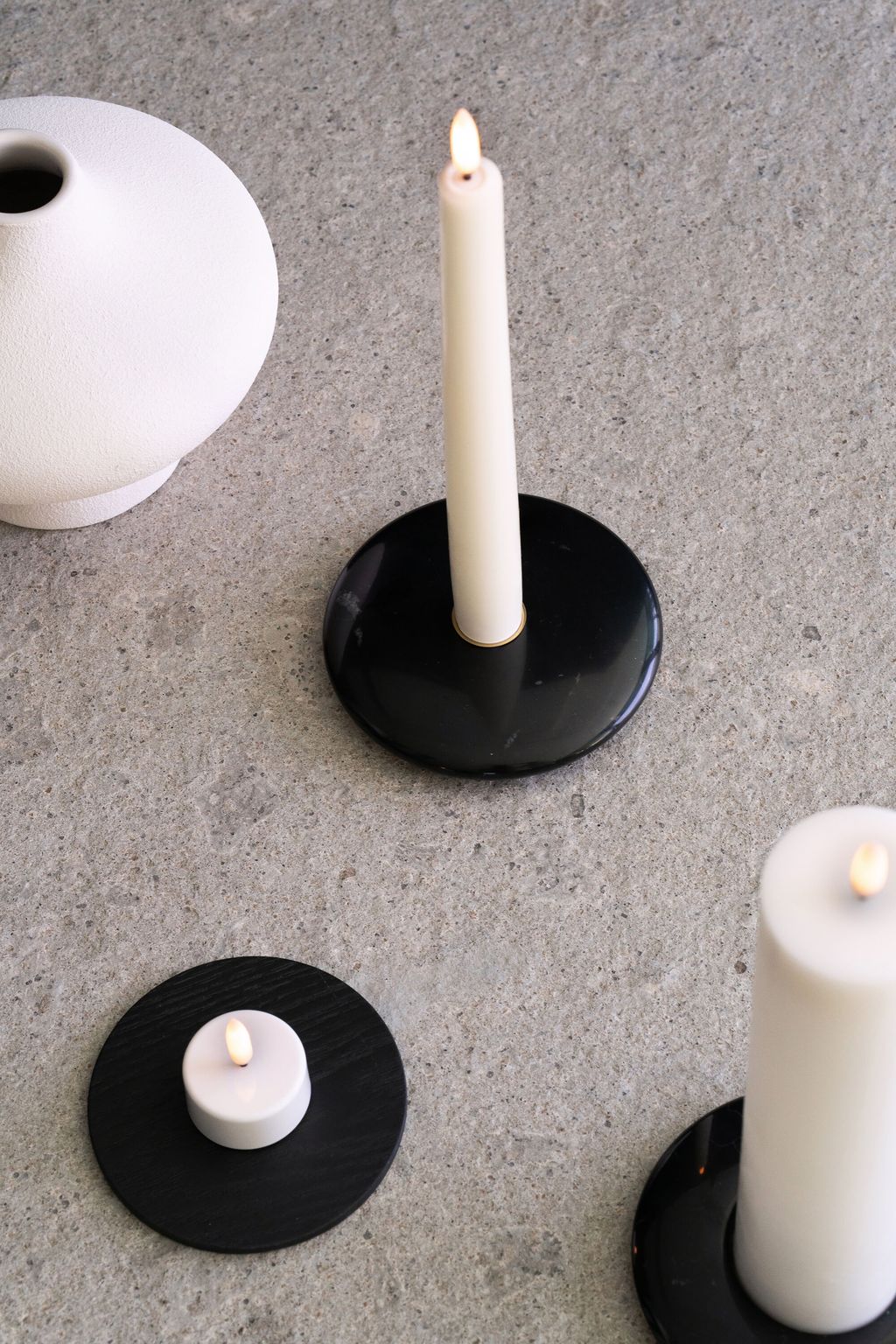 Uyuni Lighting Chamber Candle Holder ø 11,6 Cm, Grey