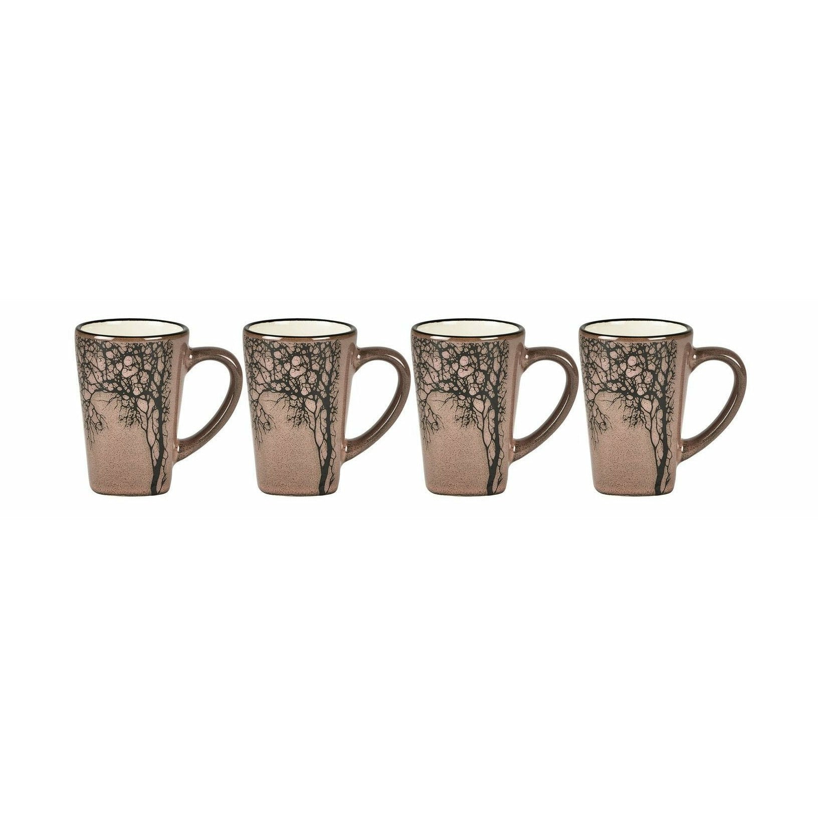 Villa Collection Espresso Cup With Wood, Dark Pink