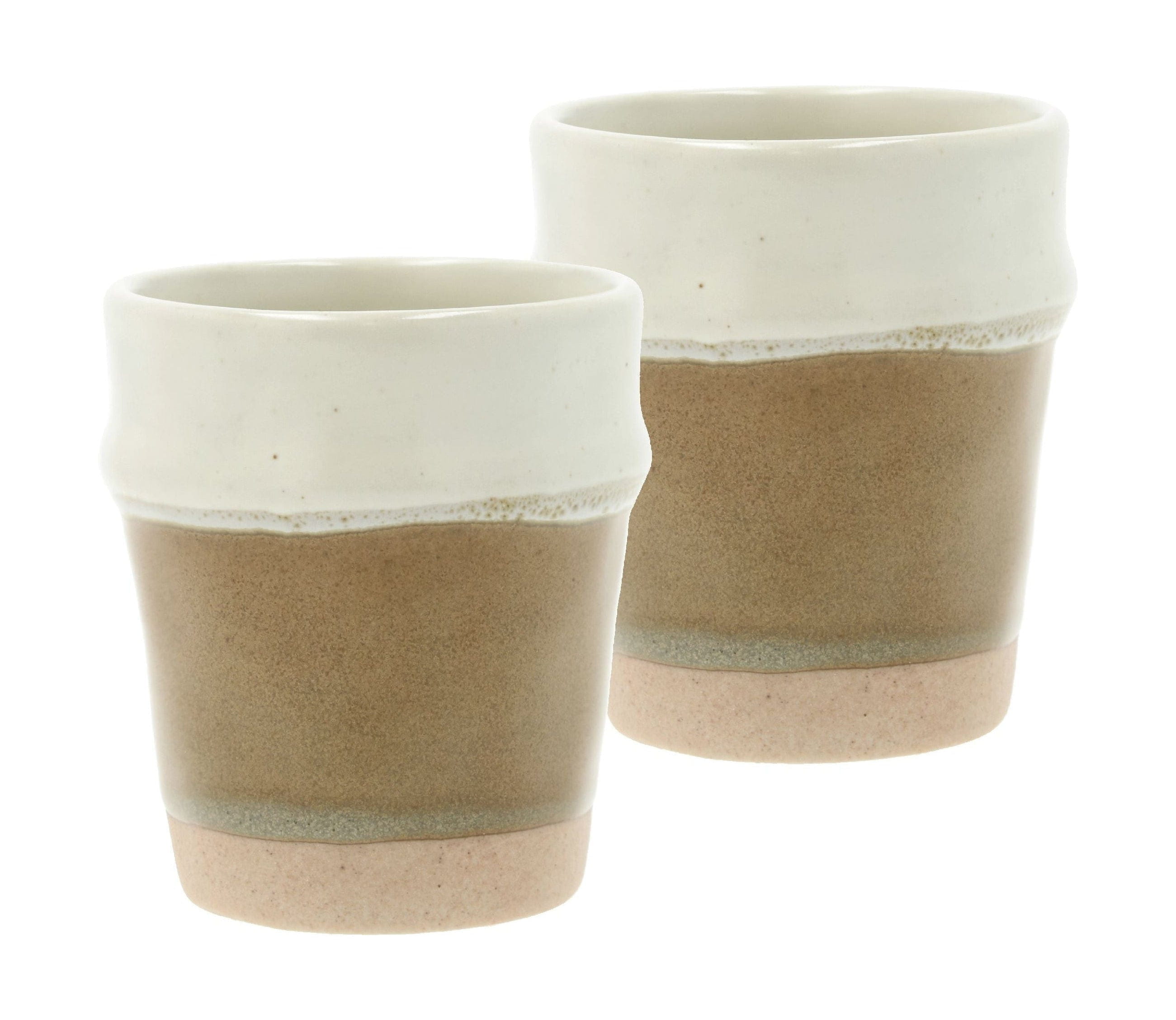 Villa Collection Evig Espresso Cup Set van 2, Cream/Brown