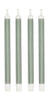 Villa Collection Styles Stick Kerzenset von 4 Øx H 2,2x29, Grün