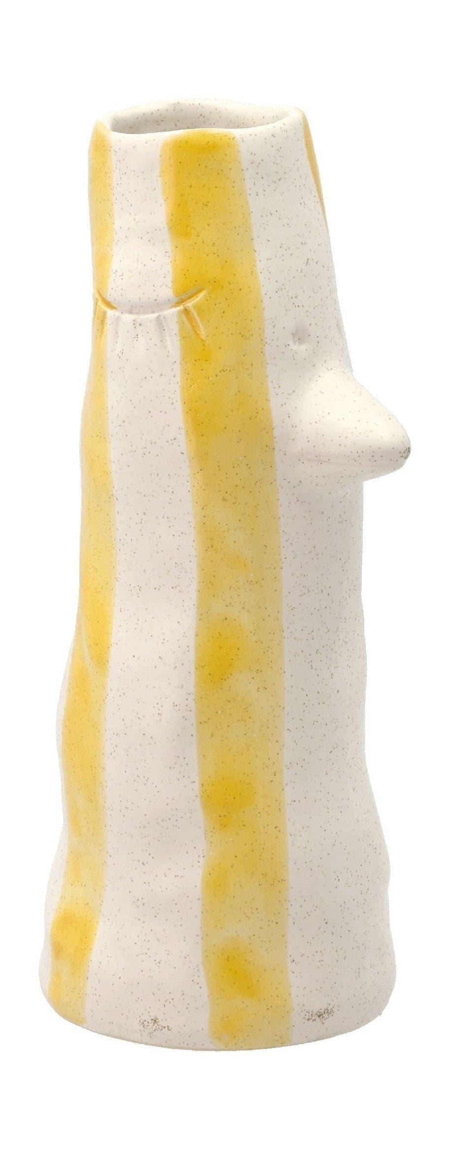Villa Collection Stile Vase mit Schnabel und Wimpern klein, gelb