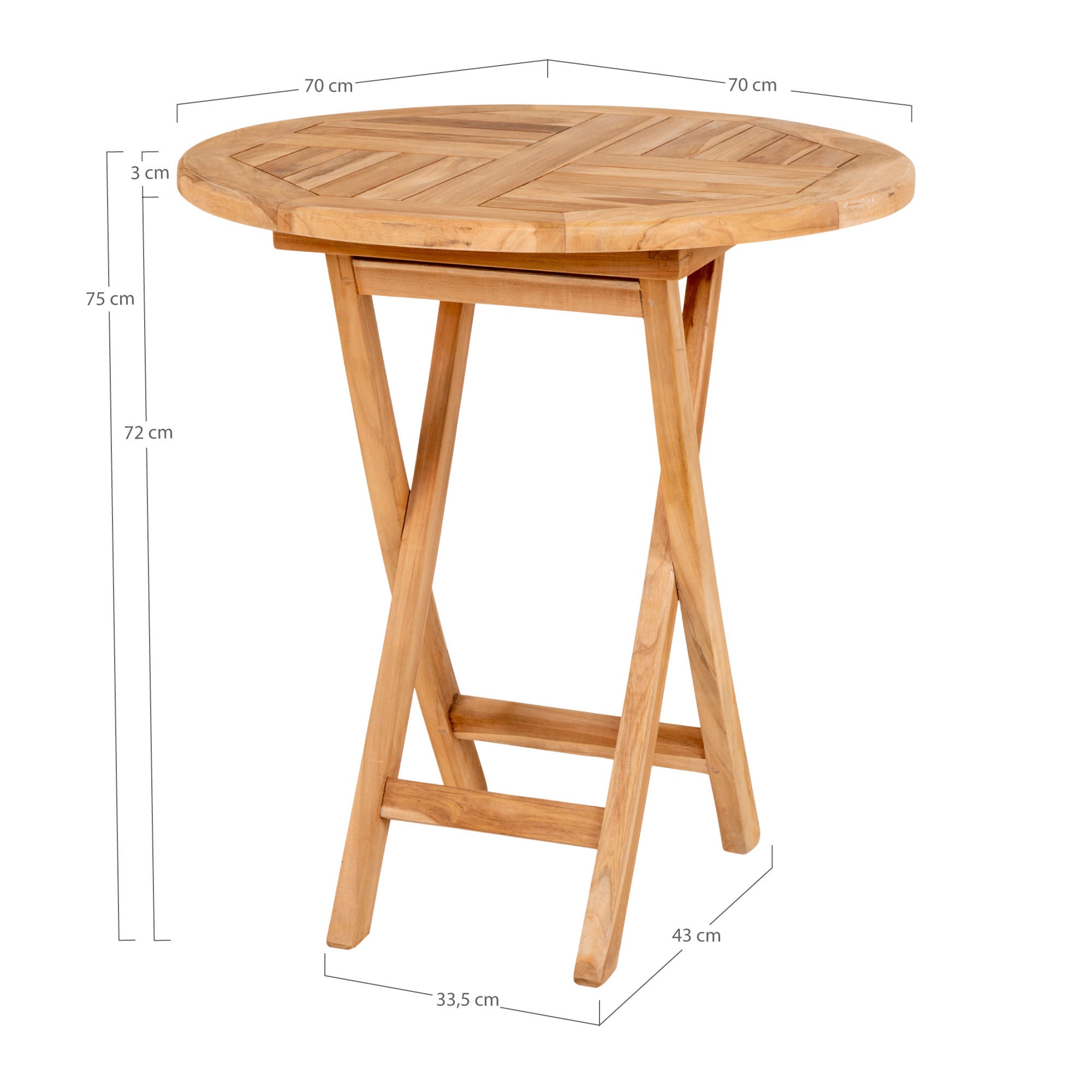 House Nordic Oviedo Teak Dining Table