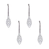 Ai Ries Pine Cones Silver Set Of 4, Small