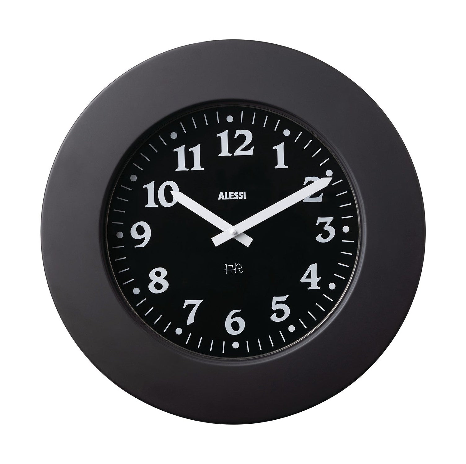 [product_category]-Alessi Momento Wall Clock, Black-Alessi-8003299452965-11 BB-ALE-1