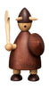 Andersen Furniture The Vikings Of Denmark Wooden Figure, Medium