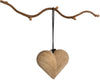 Architectmade Christmas Hanging Ornament Heart, 3pcs