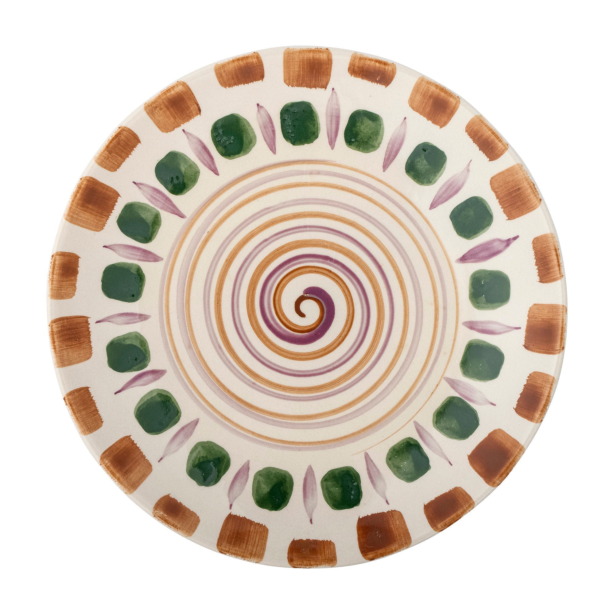 Bloomingville Shama Plate, Green, Stoneware