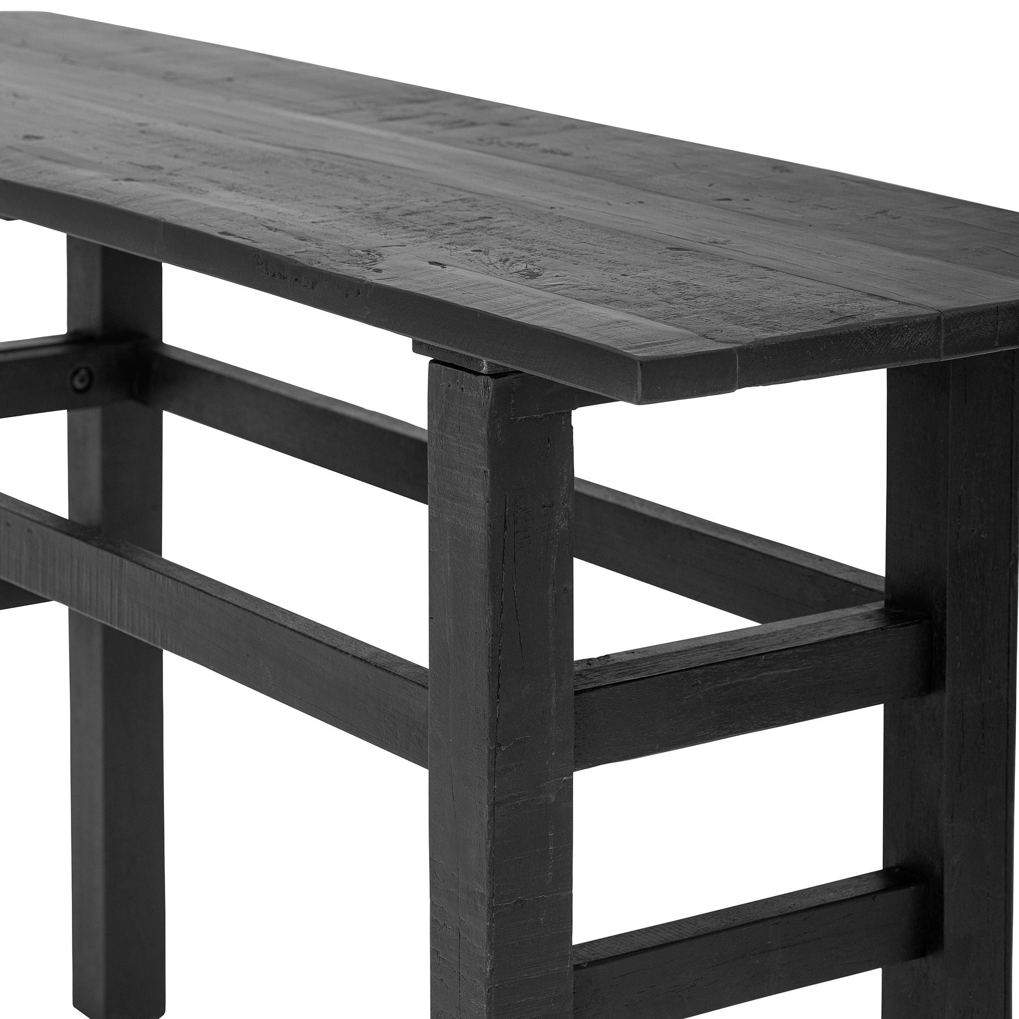 Bloomingville Riber Console Table, Black, Reclaimed Wood