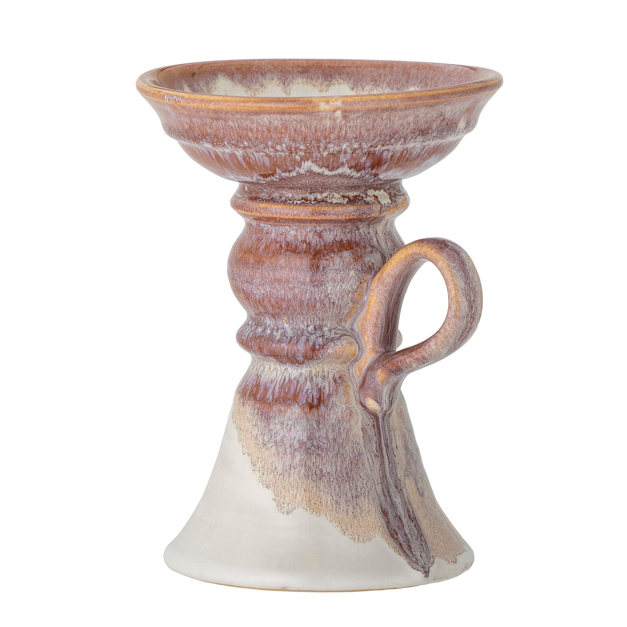 Bloomingville Soreyah Candle Holder, Rose, Stoneware