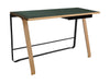 Bent Hansen Hemingway Desk With Drawer L 120 Cm, Matte Lacquered Oak/Conifer Green Linoleum