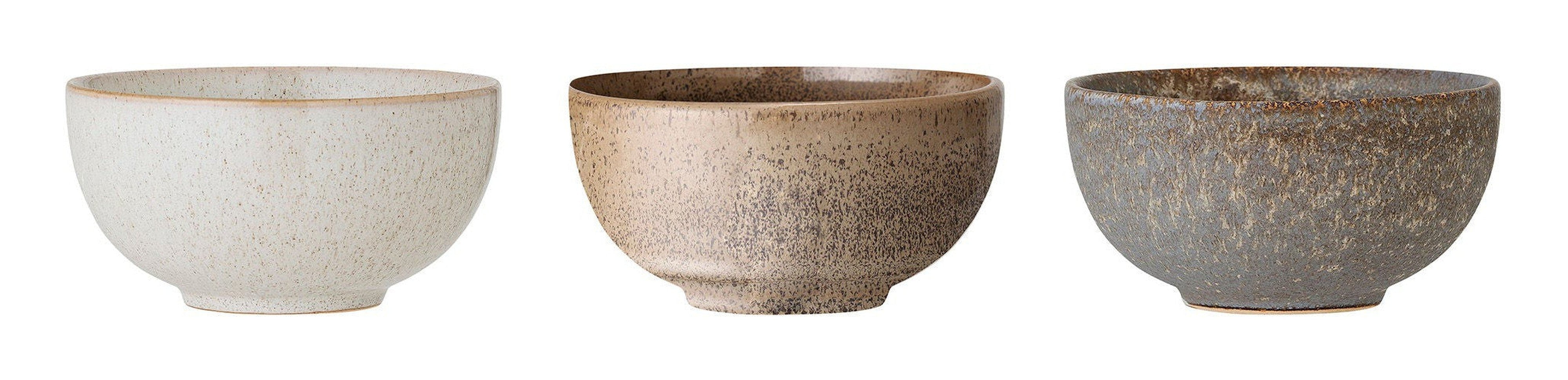 Bloomingville Addison Bowl, Grey, Stoneware