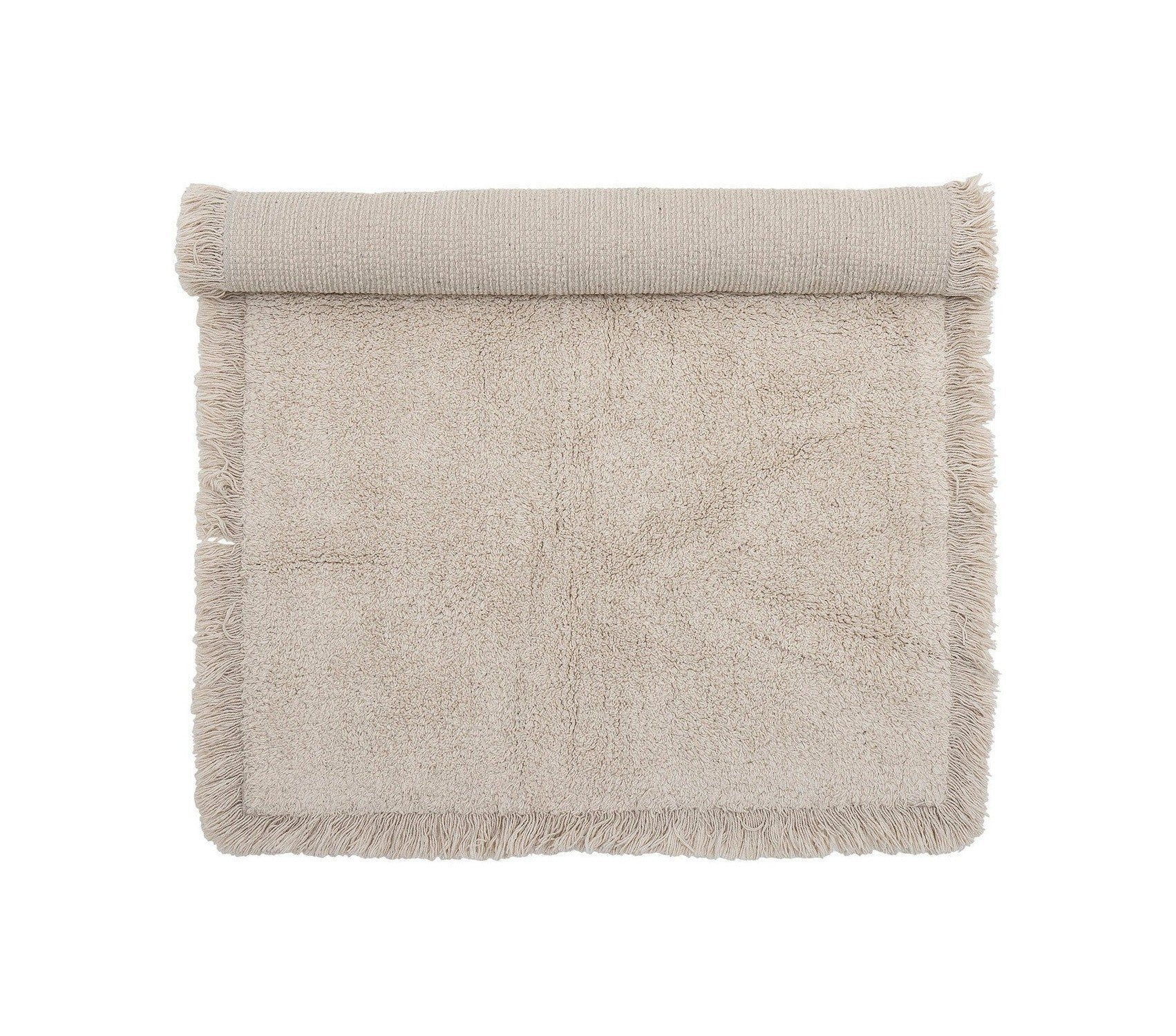 Bloomingville Alobo Bath Mat, Nature, Cotton